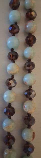 Amazonite bead necklace